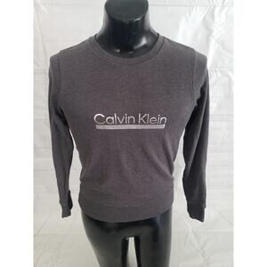 Calvin Klein Men's Shirt; Gray Long Sleeve Fitted - Small #